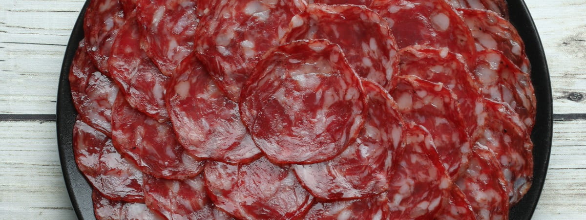 sliced salchichon iberico