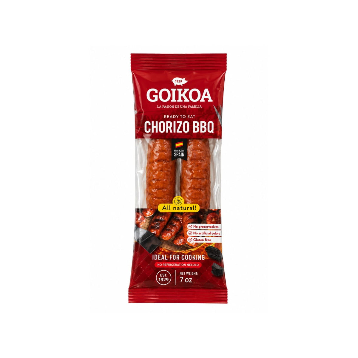 Chorizo Sausage for BBQ/Cooking by Goikoa