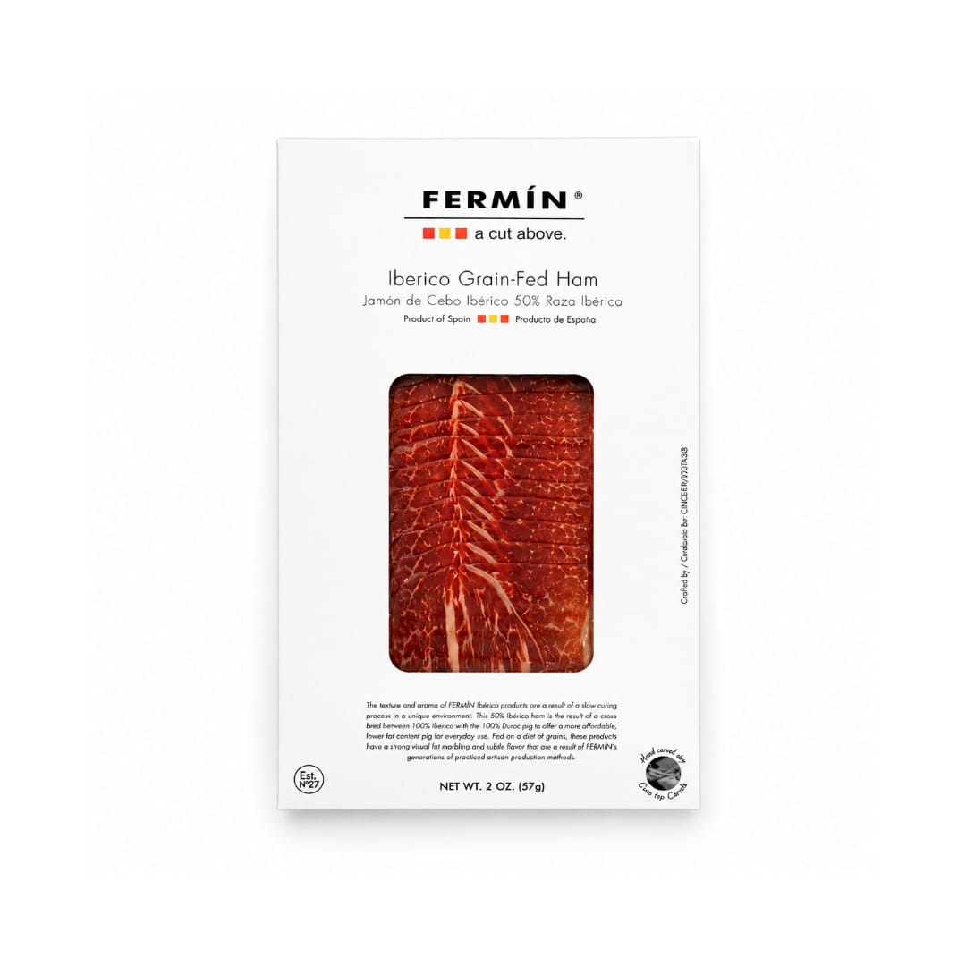 Sliced 50% Ibérico Ham by Fermin