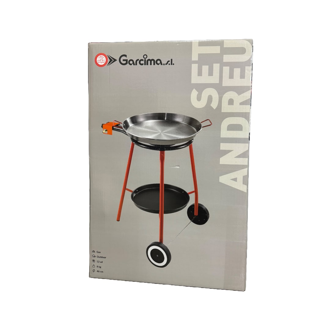 Paella Set Burner + Stand + 18 inch Paella Pan Garcima   