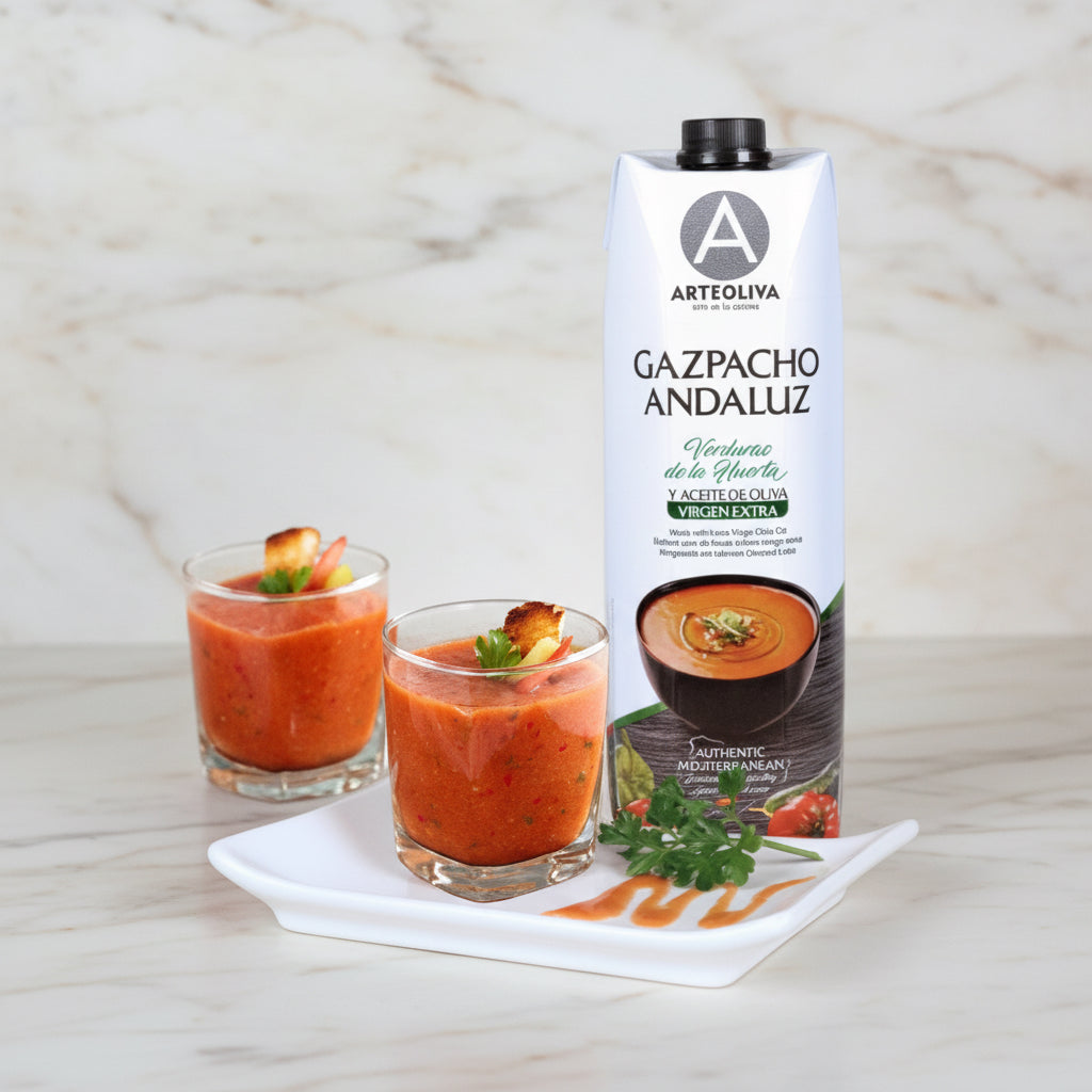 Gazpacho with Extra Virgin Olive Oil by Arteoliva Arteoliva   