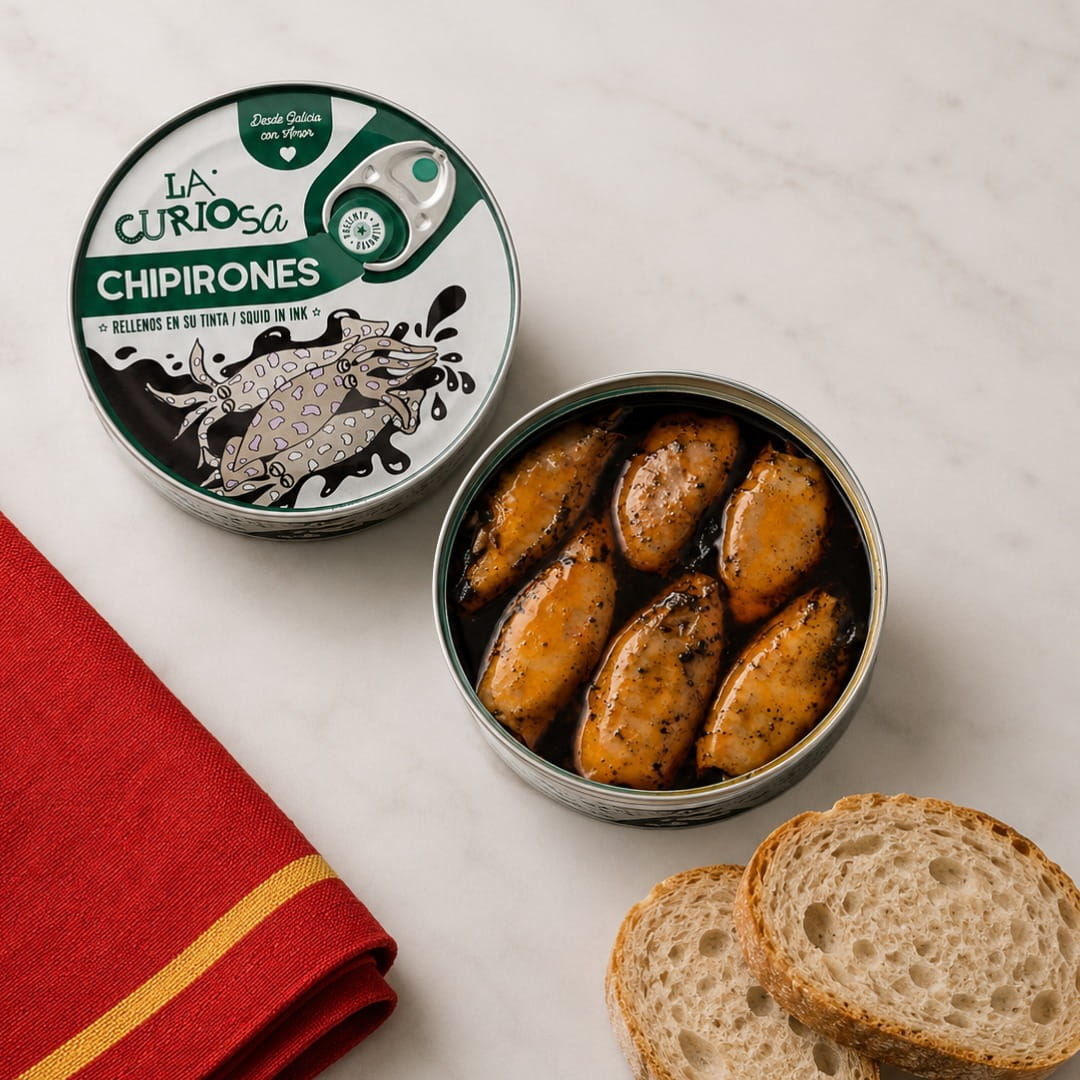 Stuffed Squids in their Ink by La Curiosa