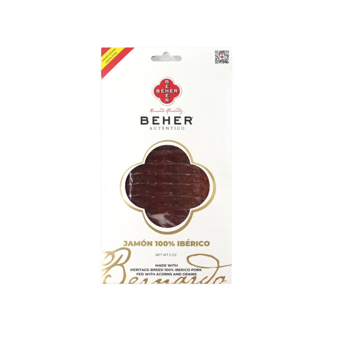 Package of sliced iberico ham Beher