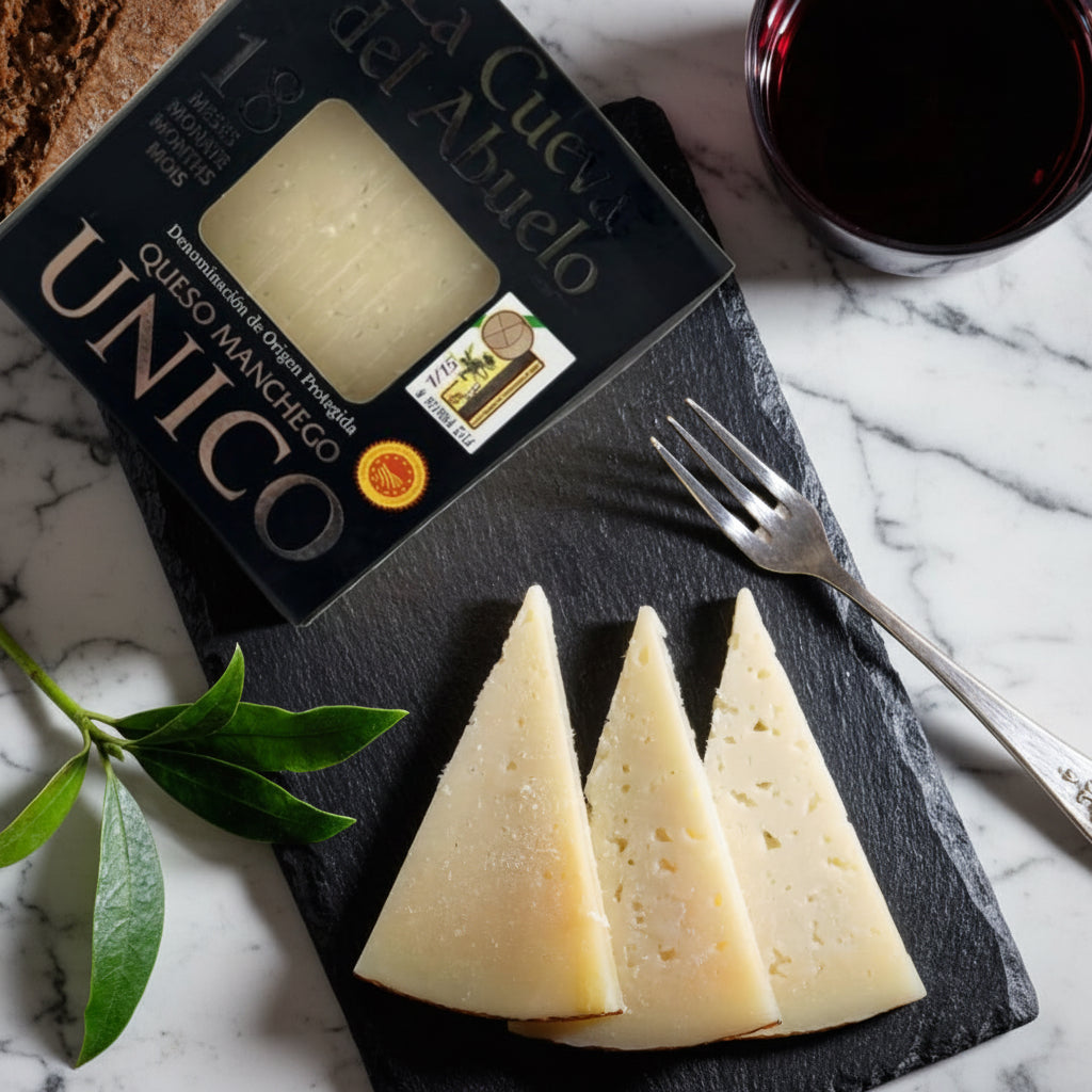 Gourmet Manchego Cheese 18 Months by La Cueva del Abuelo La Cueva del Abuelo   