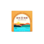 Ekone smoked oysters habanero hot packaging with scenic design on a white background