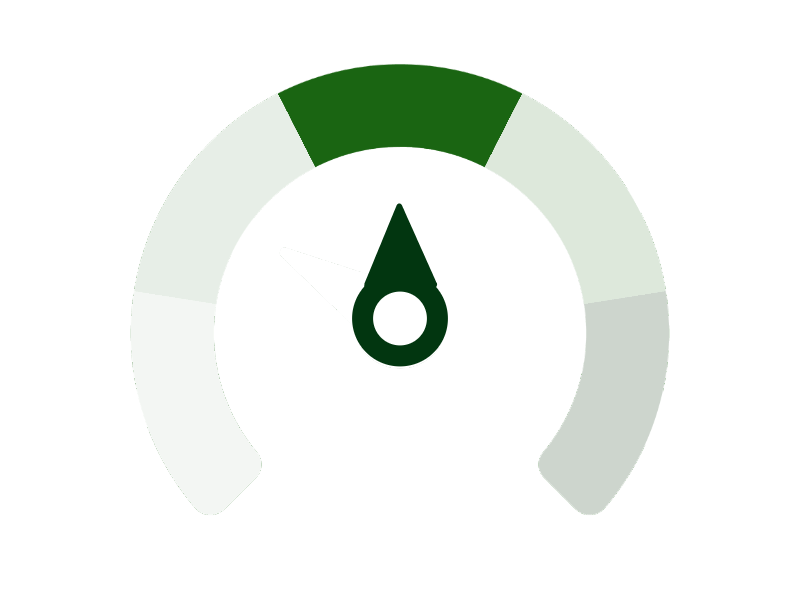 Green icon with a droplet symbol on a green background