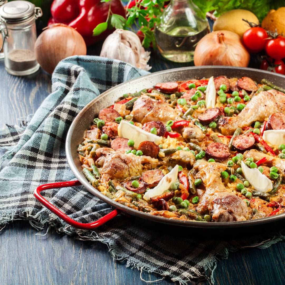 Polished Steel Paella Pan Garcima   