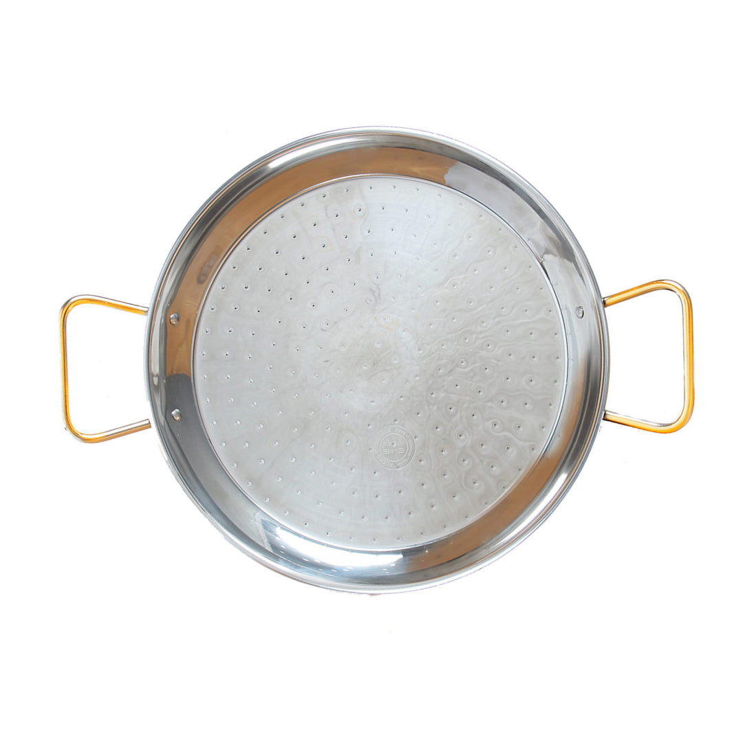Stainless Steel Paella Pan "Pata Negra" Garcima 10-1/4 inch  