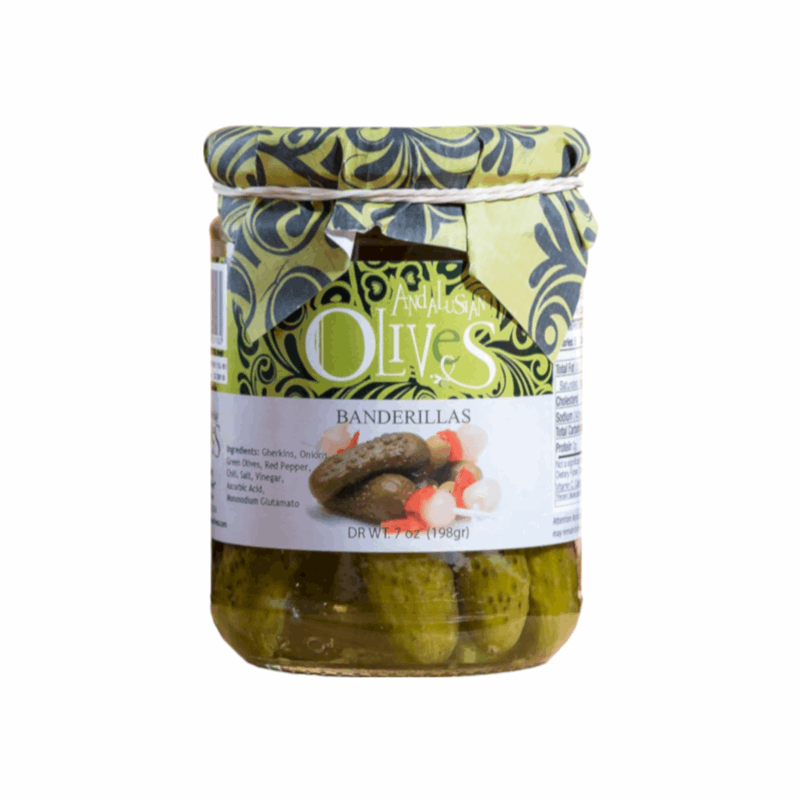 Pickled Banderillas Skewers Andalusian Olives   