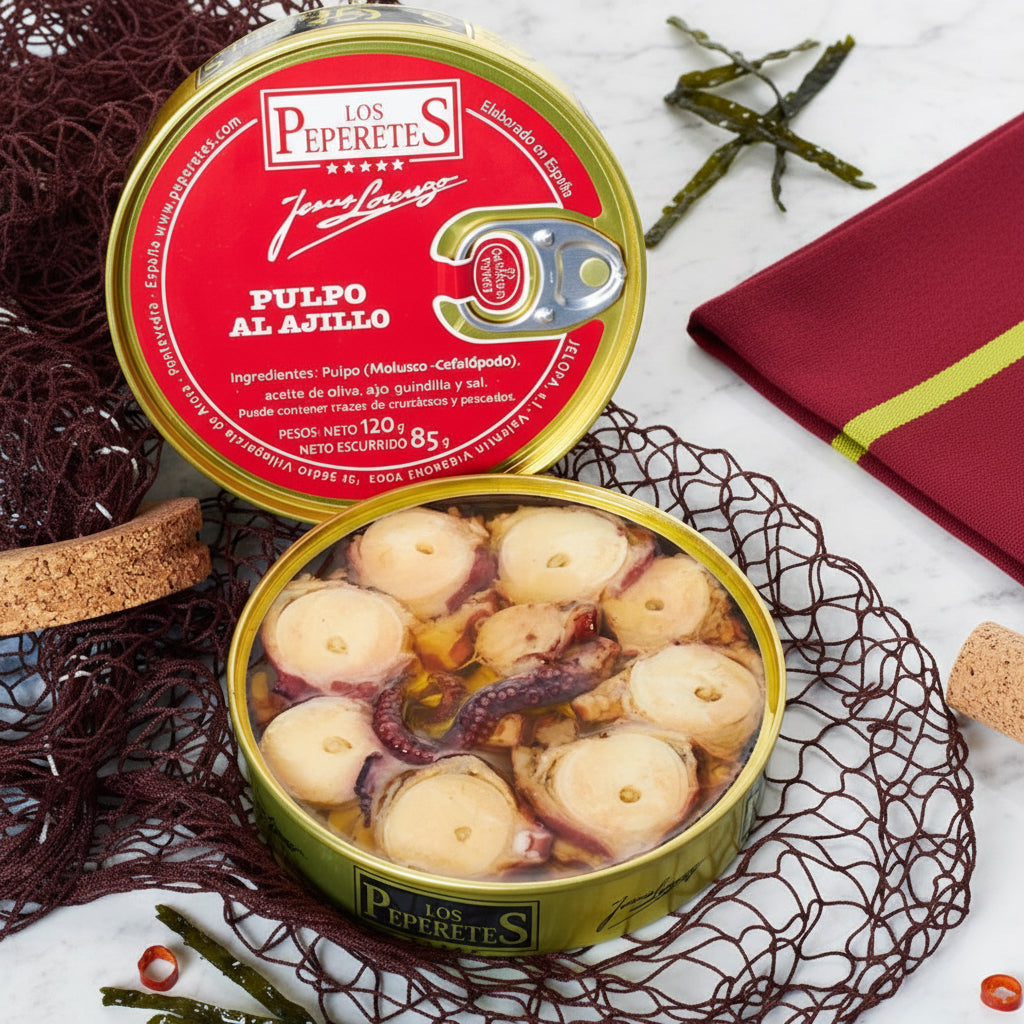 Gourmet Octopus in Garlic Oil by Los Peperetes Los Peperetes