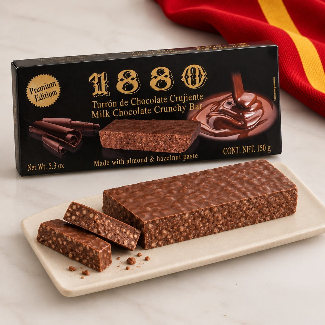 Premium Milk Chocolate Crunchy Turron by 1880